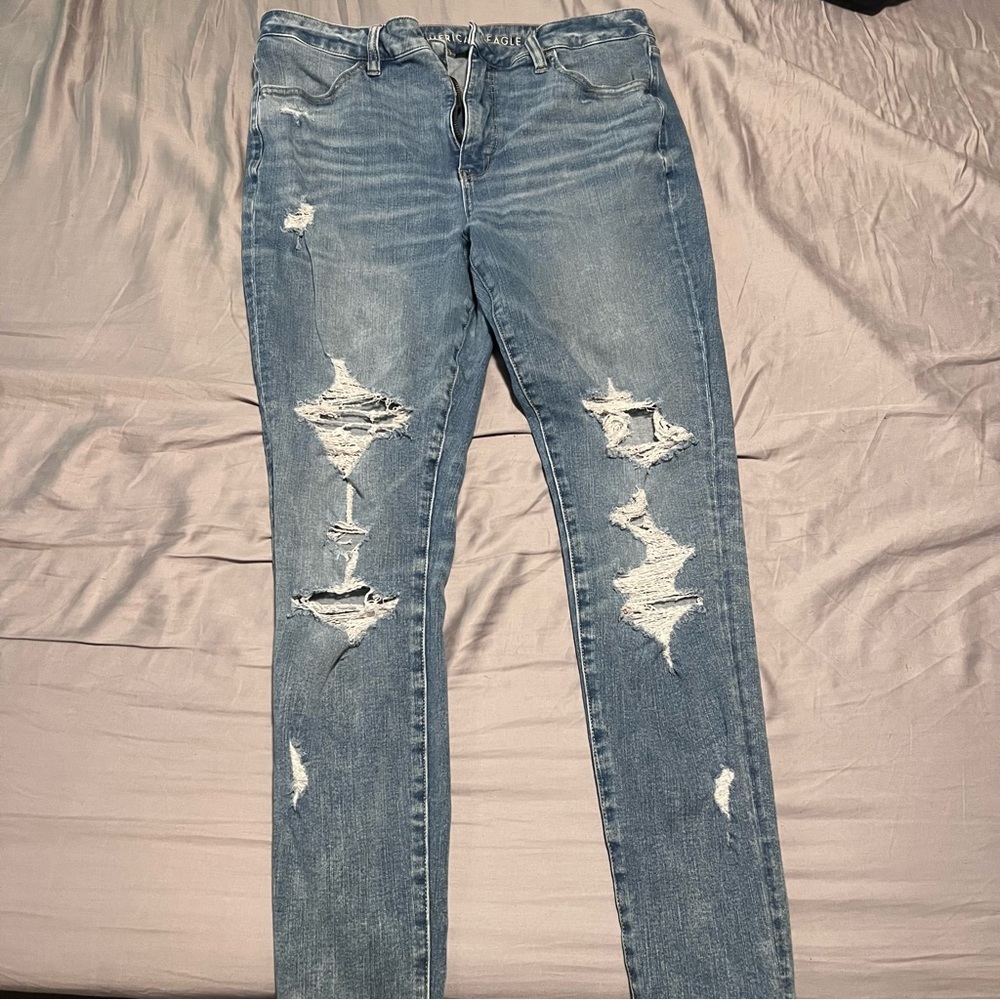 American Eagle Super Hi Rise Jegging Dream Jean Size 14